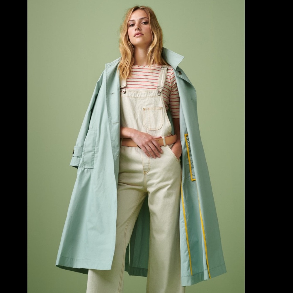Anthropologie Bellerose Mint Vera Rain Trench Coat